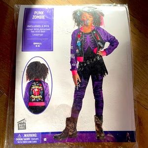 Punk zombie costume in size kids S. Condition: new